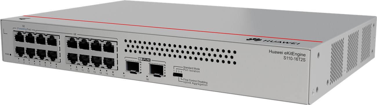 16-Port GE Unmanaged Switch HUAWEI S110-16T2S